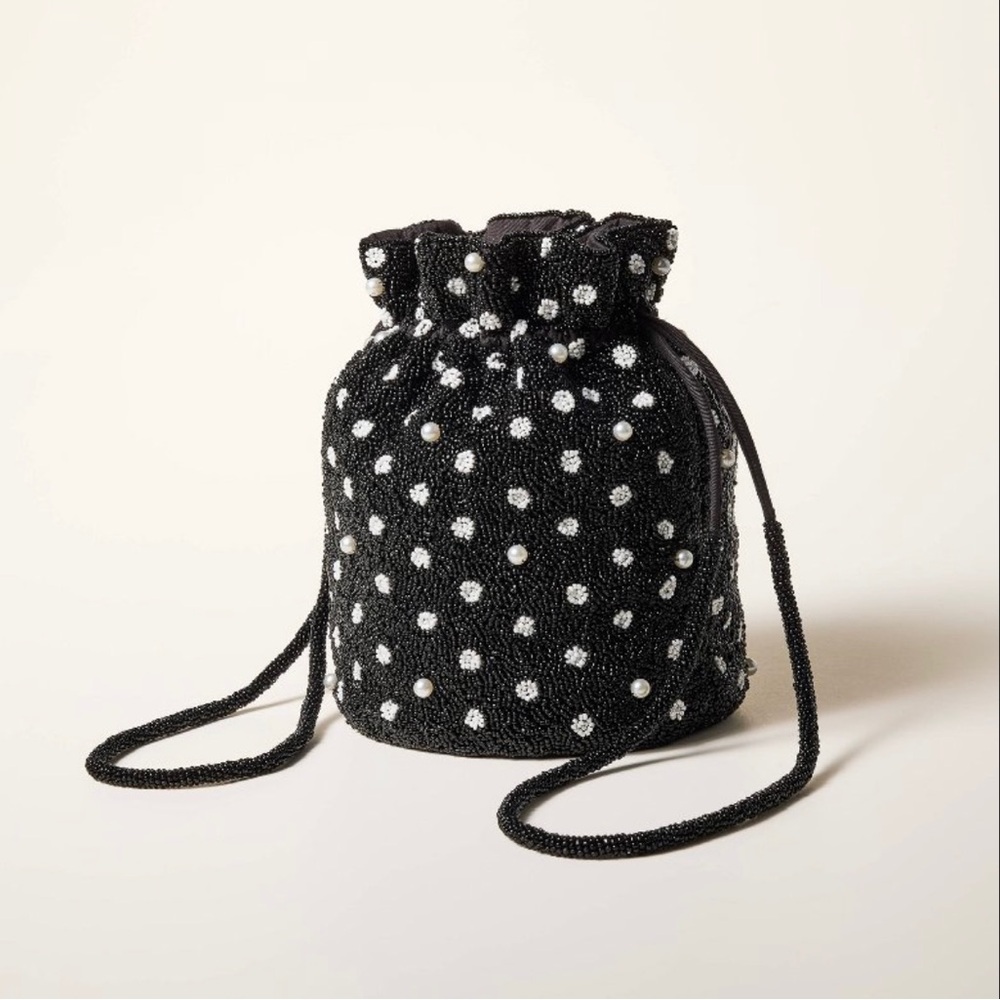 Kate Spade New York x Target Black and White Mini Polka Dot Bag